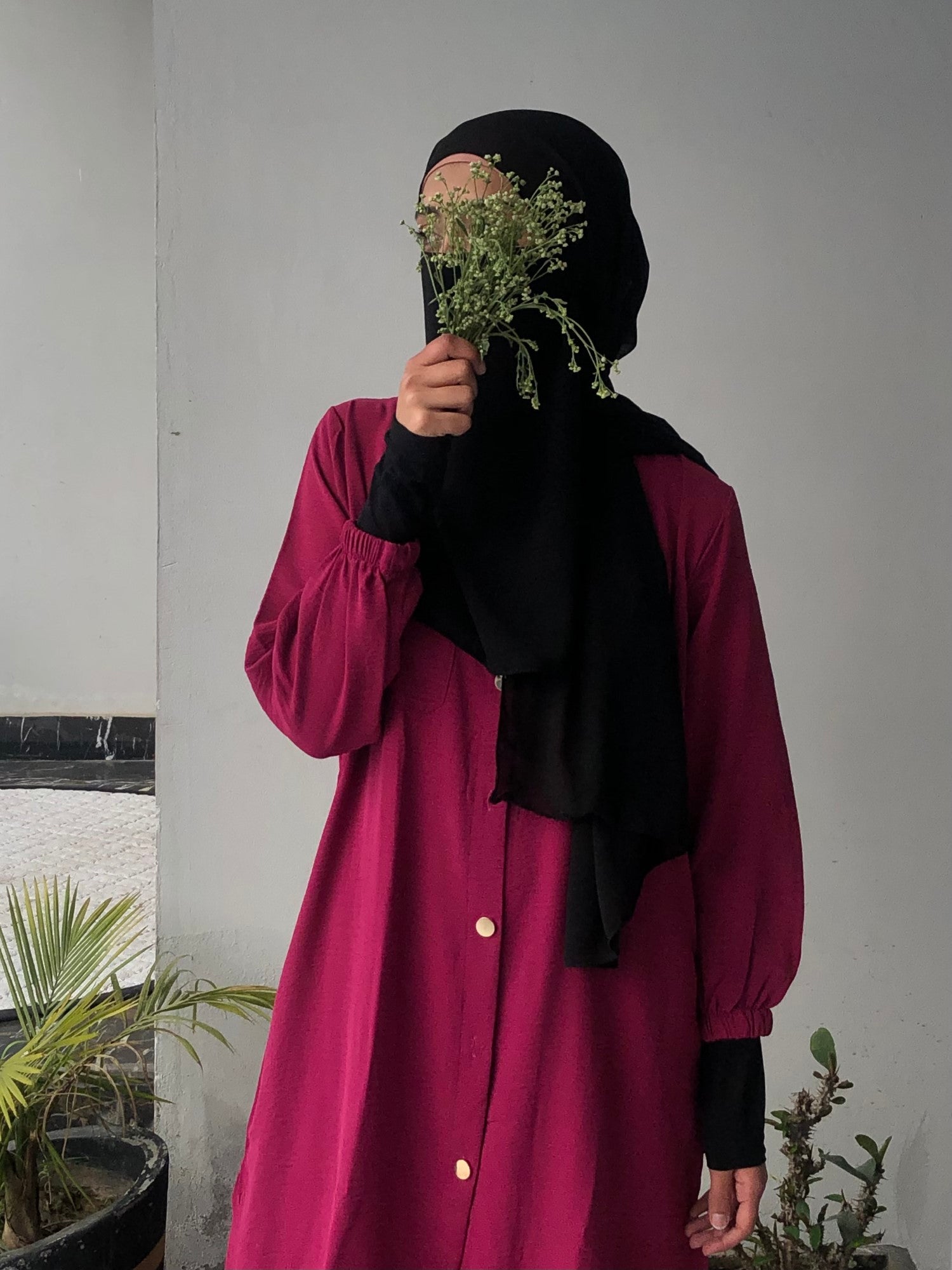 Pocket Style Co Ord Set -  Burgundy Red