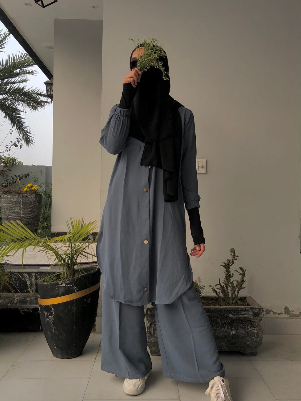 Pocket Style Co Ord Set -  Mid Grey