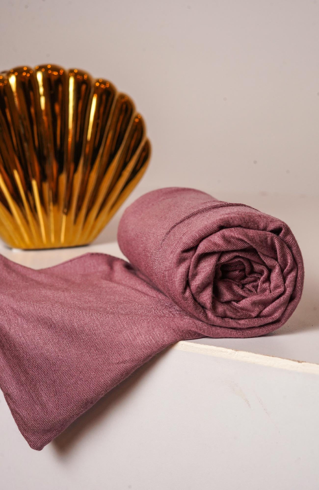 Plain Jersey Hijab - Purple pink