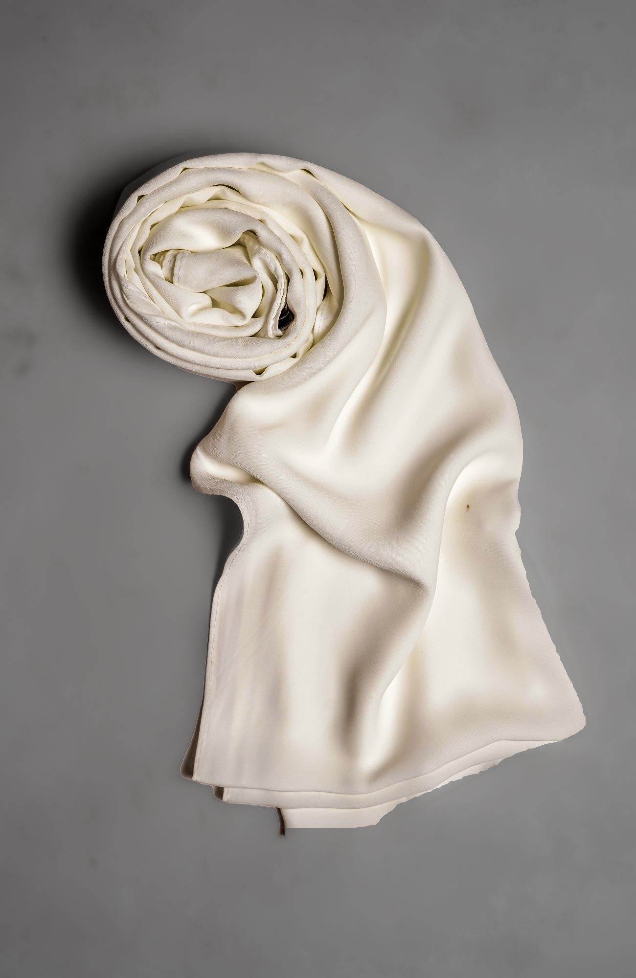 Mistique chiffon Silk-Milky White