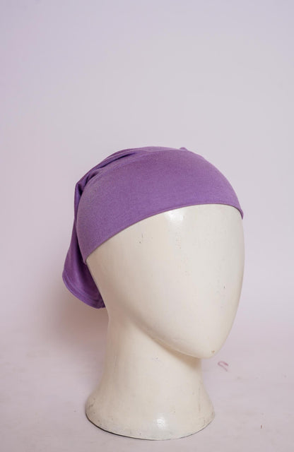 Plain Tube Hijab Cap - Deep Lilac