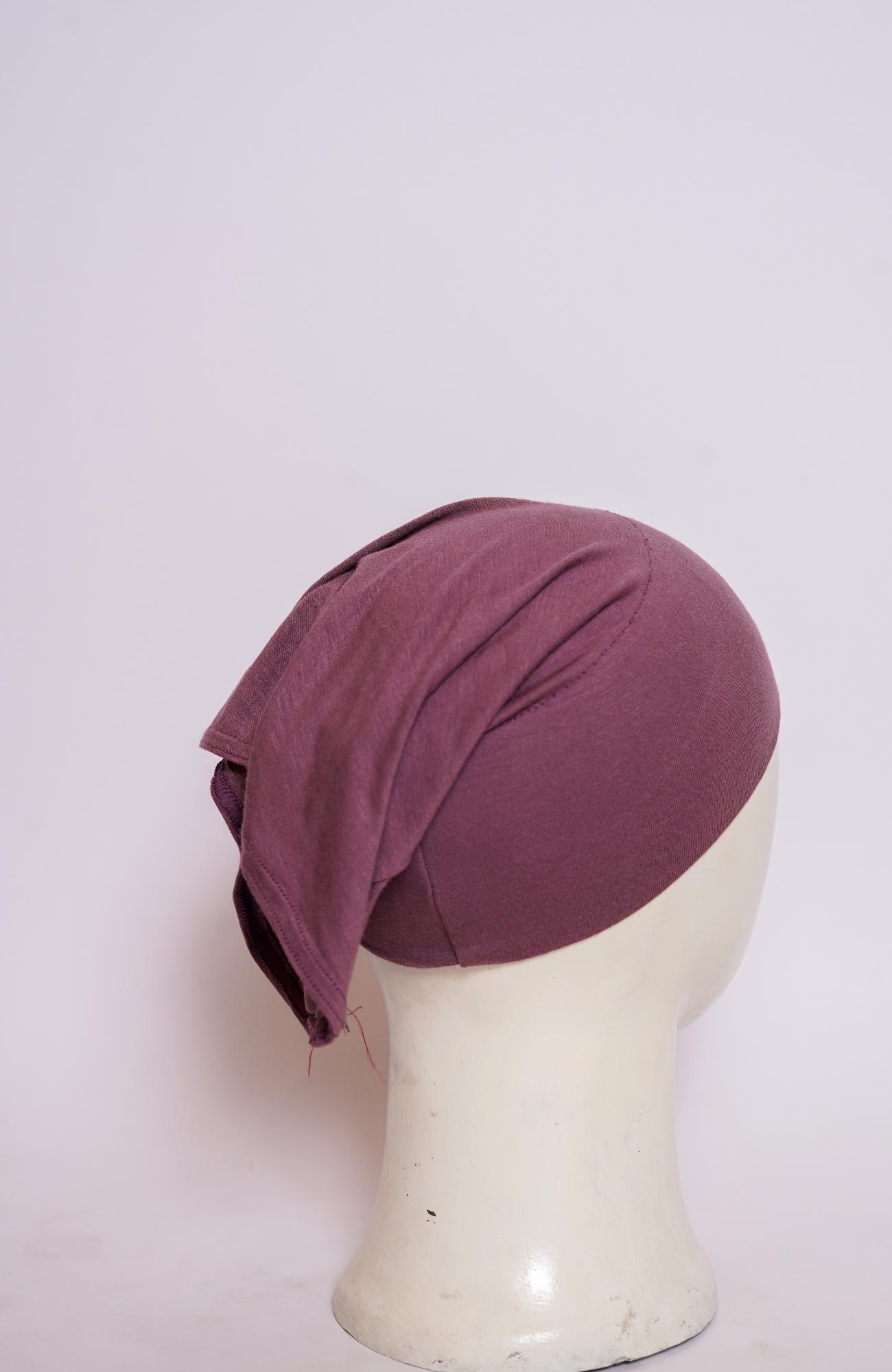 Plain Tube Hijab Cap - Light Plum