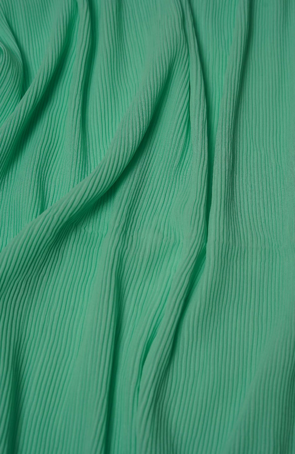 Pleated-Bright Aqua