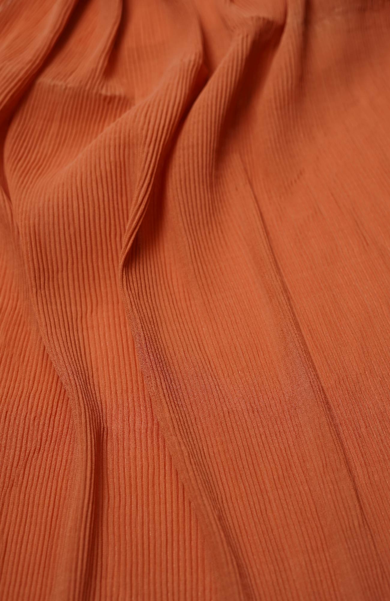 Pleated-Burnt Orange