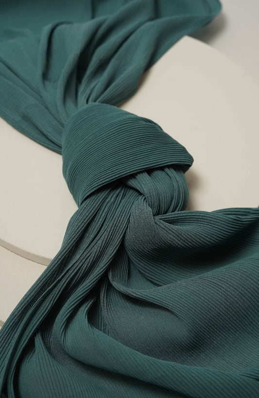 Pleated-Deep Teal