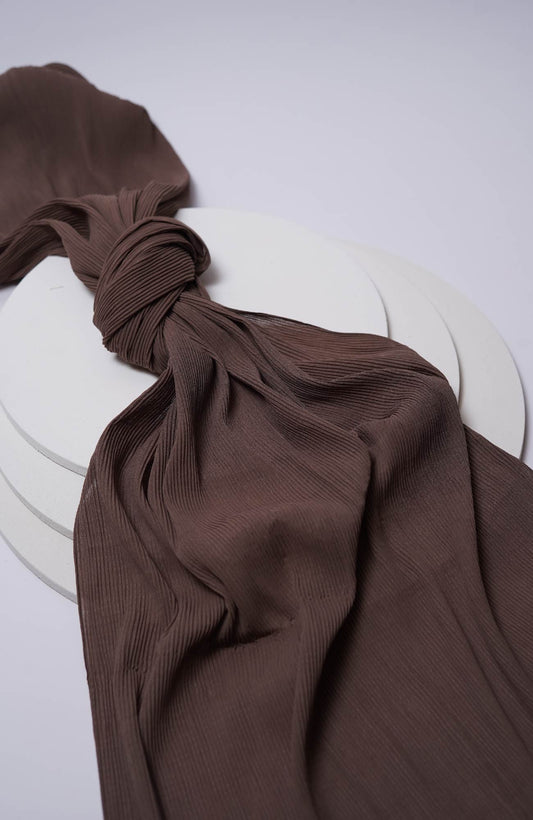 Pleated-Grey Brown