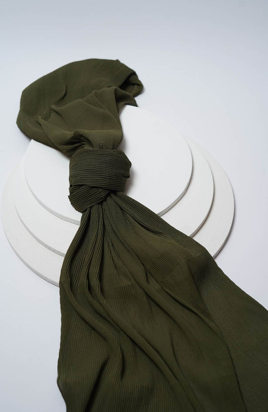 Pleated-Moss Green