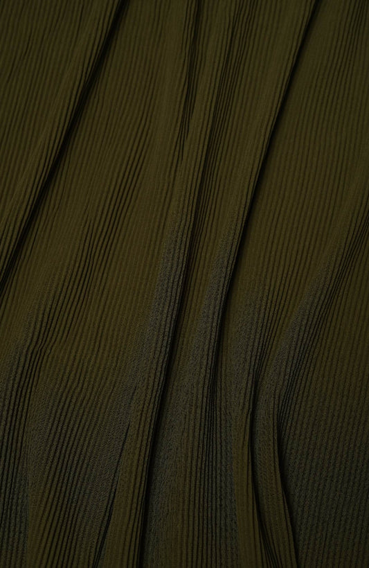 Pleated-Olive Green