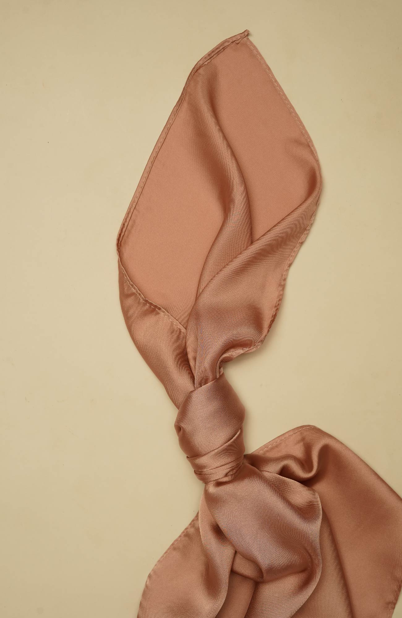 Premium Silk Hijab-Caramel Latte