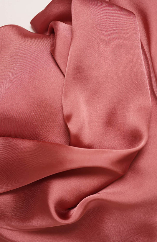 Premium Silk Hijab-Rouge Pink