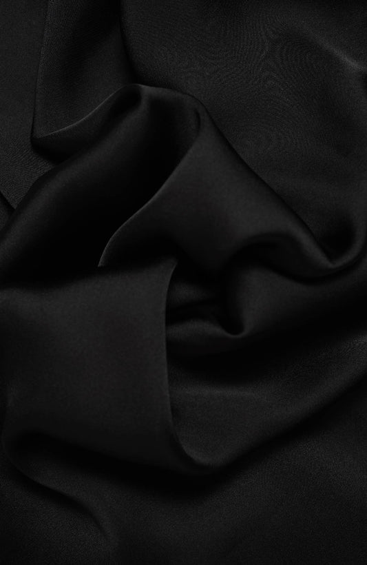 Premium silk Hijab-Black