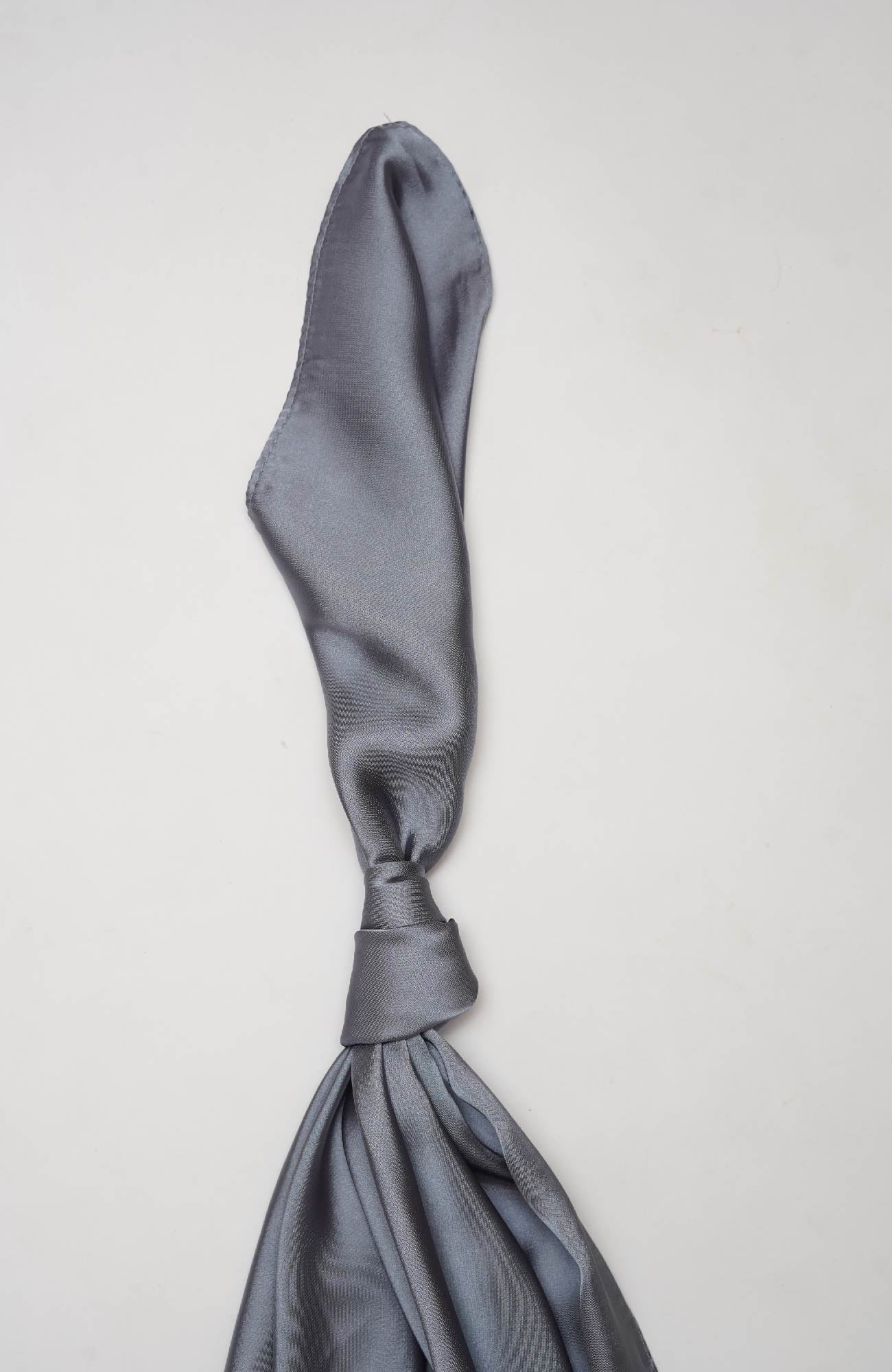 Premium silk Hijab-Dark Grey