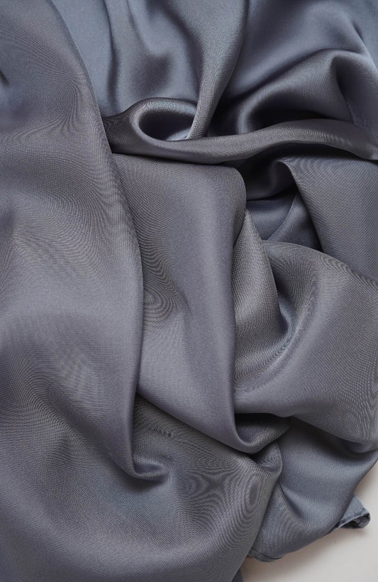 Premium silk Hijab-Dark Grey