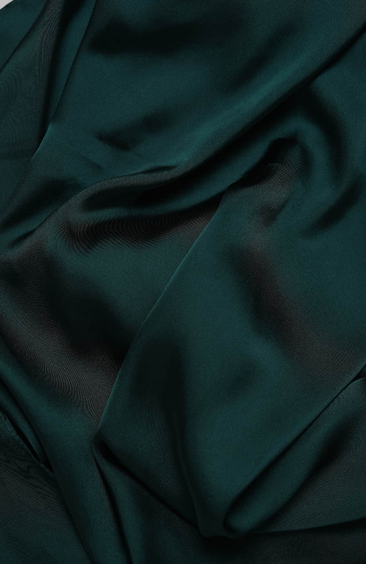 Premium silk Hijab-Royal Green