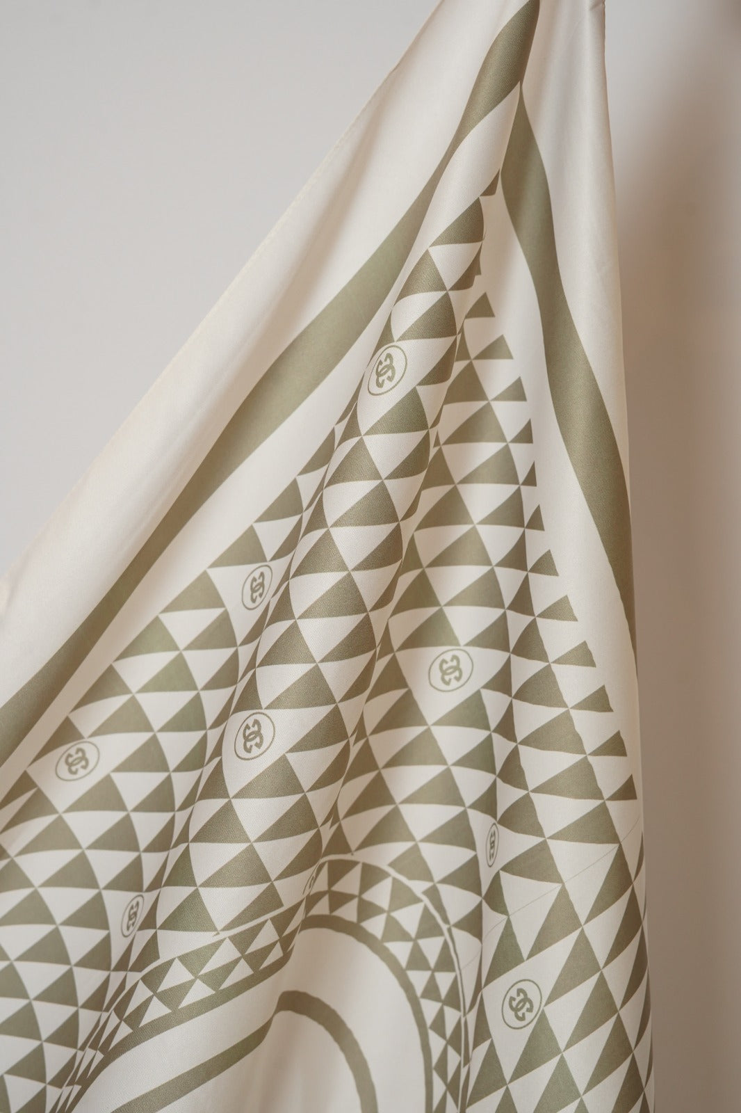 Regal Printed Satin Teak Hijab