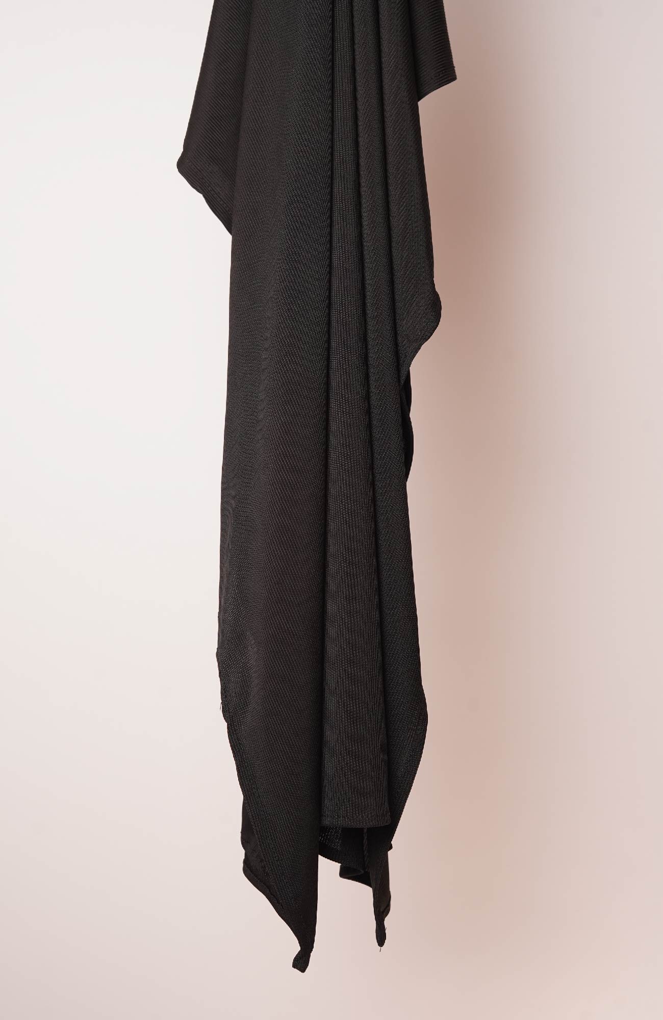 Ribbed Jersey-Dull Black