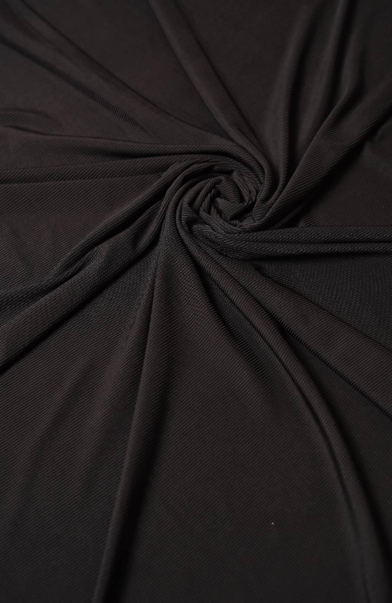 Ribbed Jersey-Dull Black