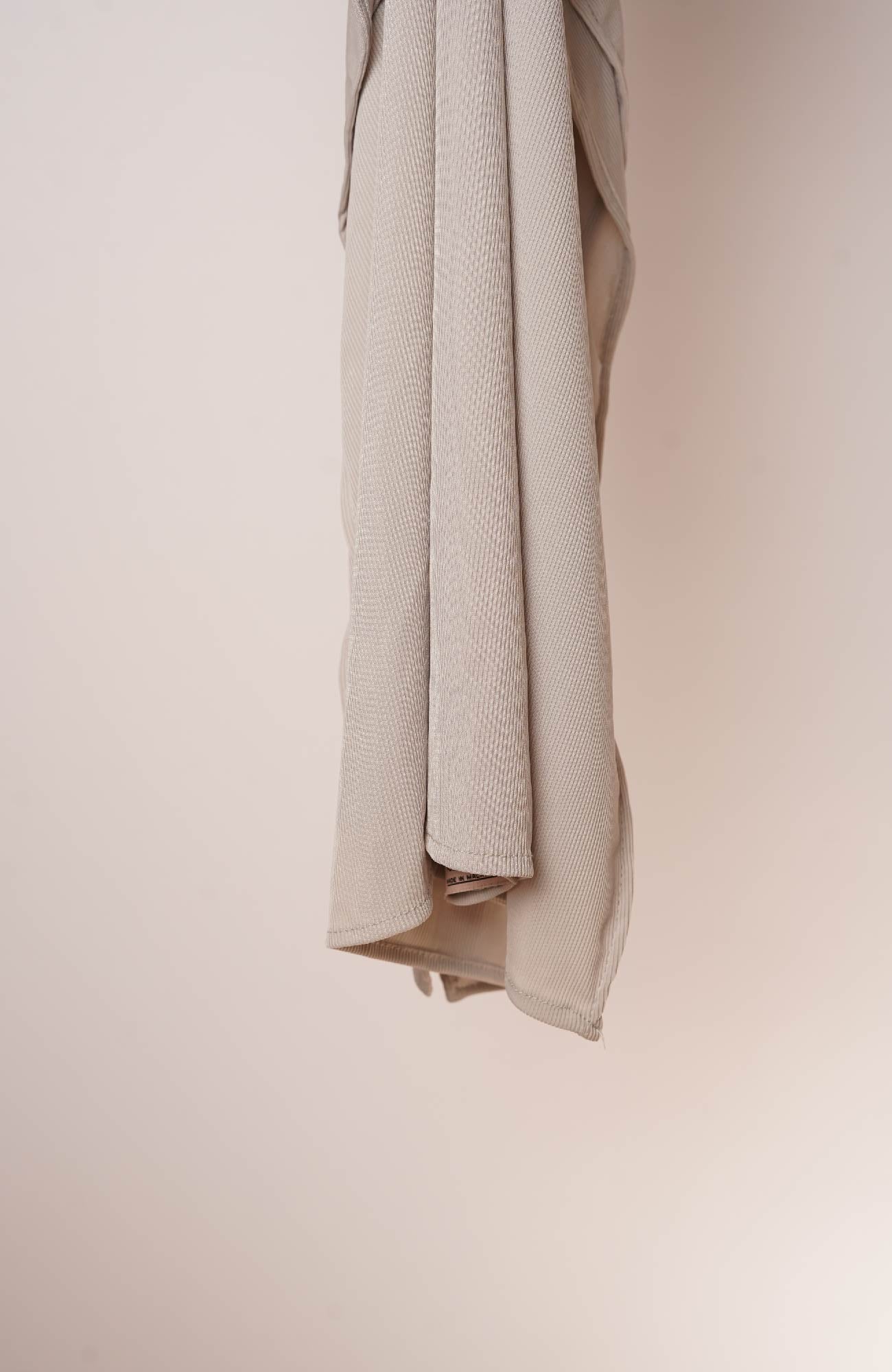 Ribbed Jersey-Grey White