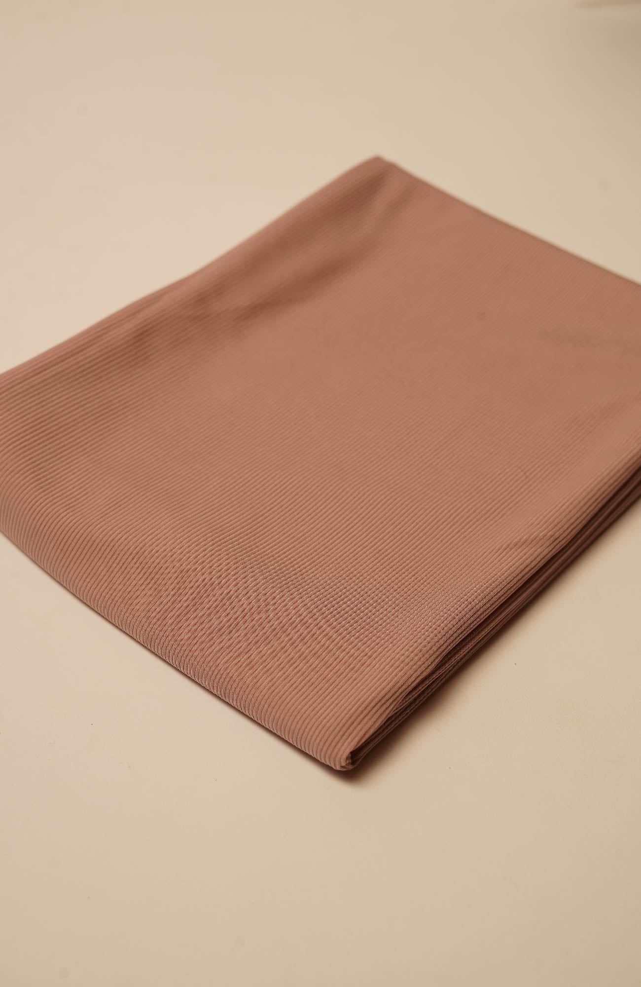 Ribbed Jersey-Sad Rose