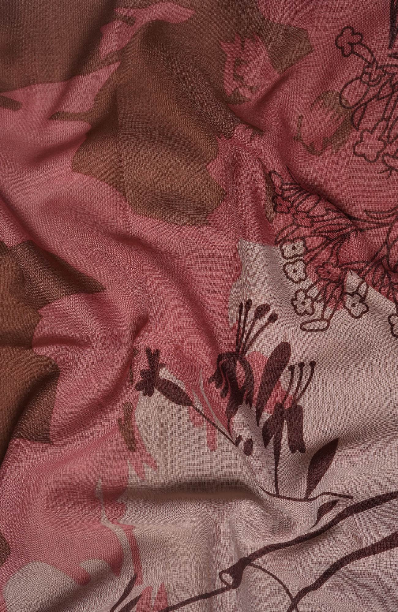 Square Lawn Printed - Florence Dusty Pink