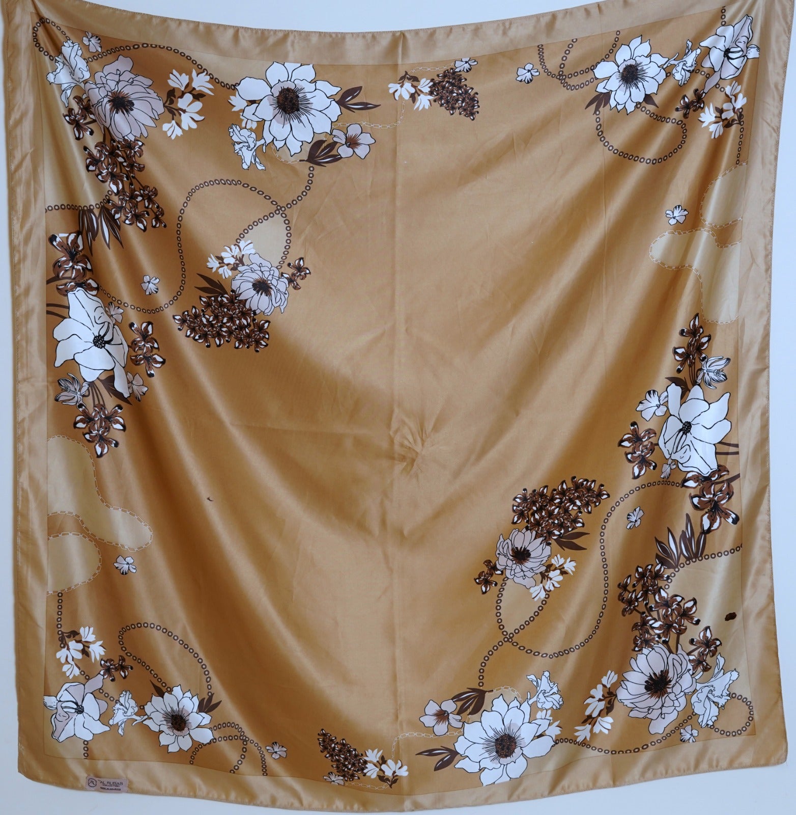 Satin Printed - Iris Pine