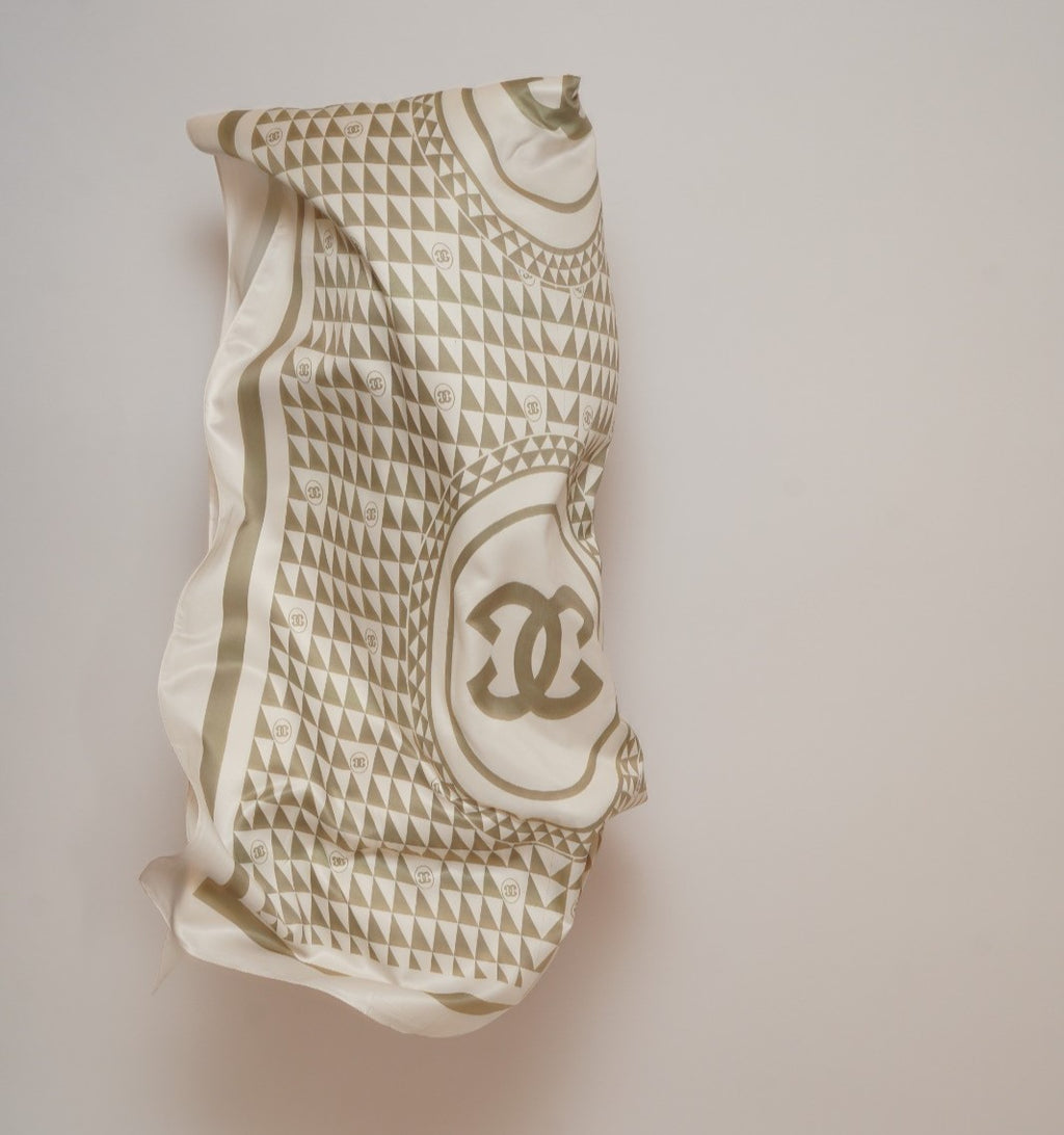 Regal Printed Satin Teak Hijab