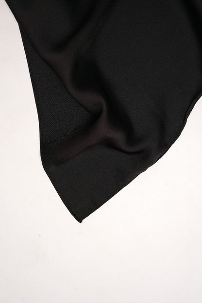 Luxe satin Silk-Black