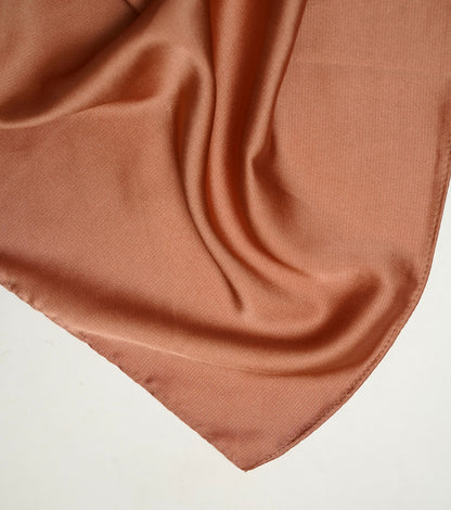 Luxe satin Silk-Peach brown