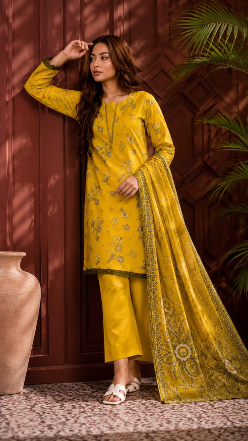 3 PC Printed Lawn Suit