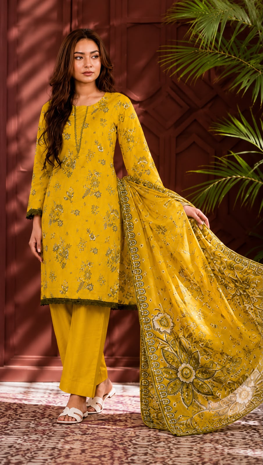 3 PC Printed Lawn Suit