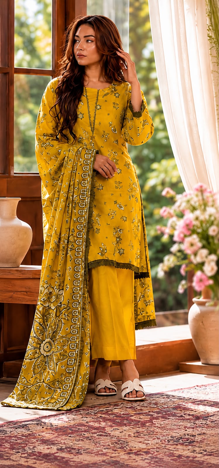 3 PC Printed Lawn Suit