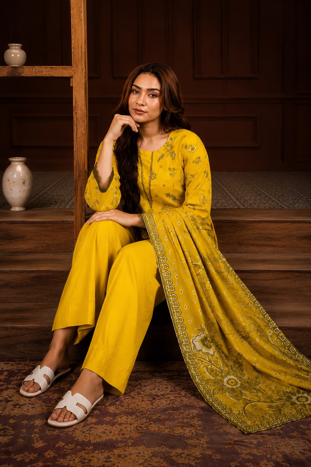 3 PC Printed Lawn Suit