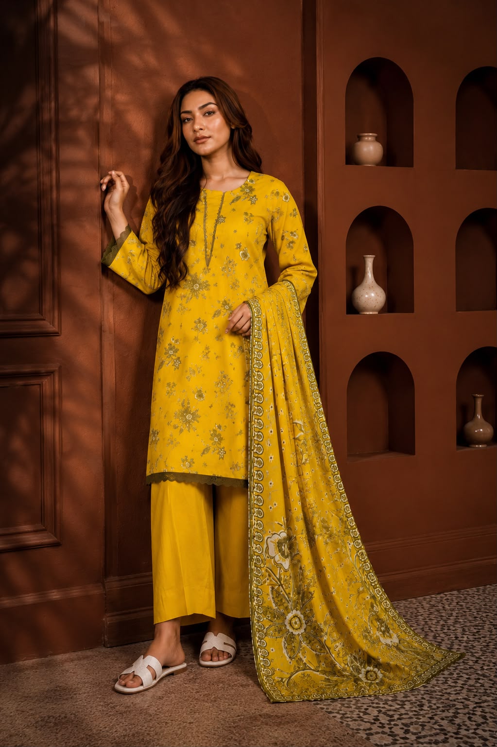 3 PC Printed Lawn Suit