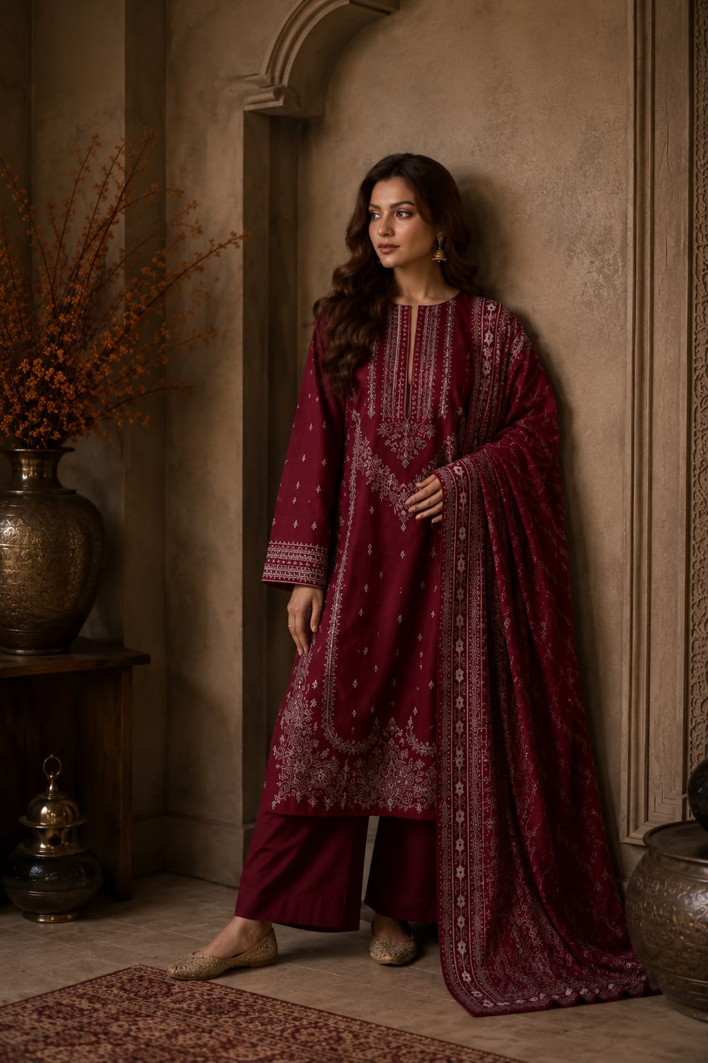3 PC Doria Cotton Suit