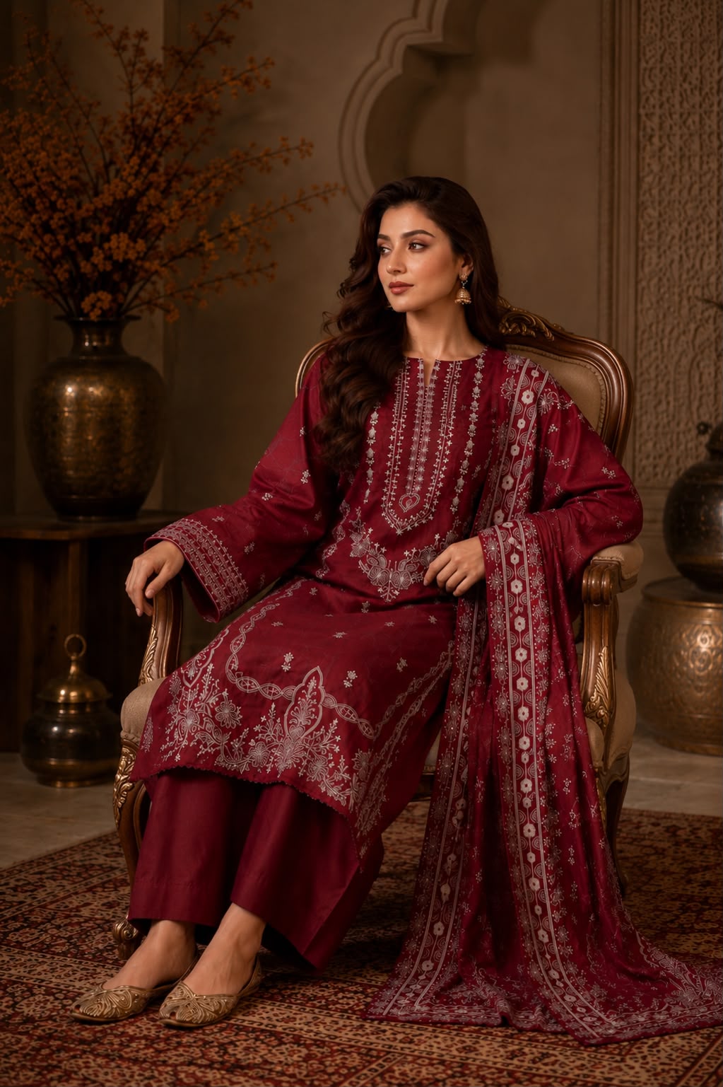 3 PC Doria Cotton Suit