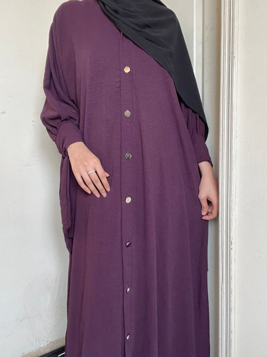 Marwah Abaya - Plum