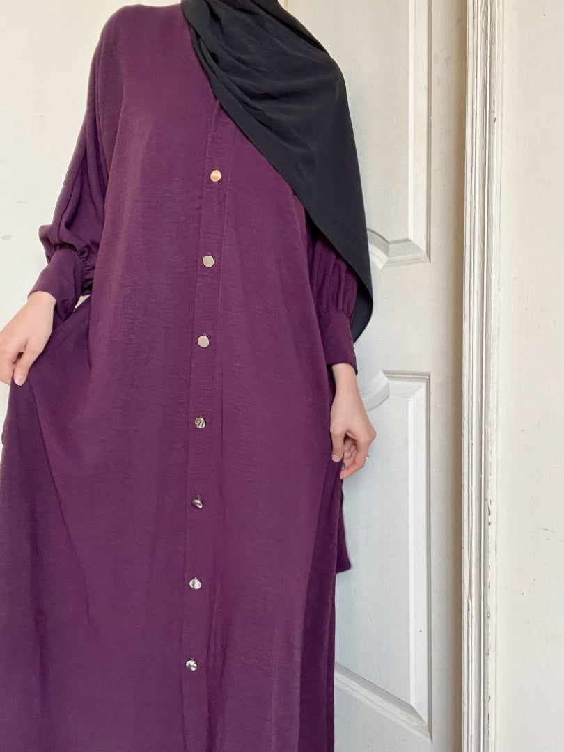 Marwah Abaya - Plum