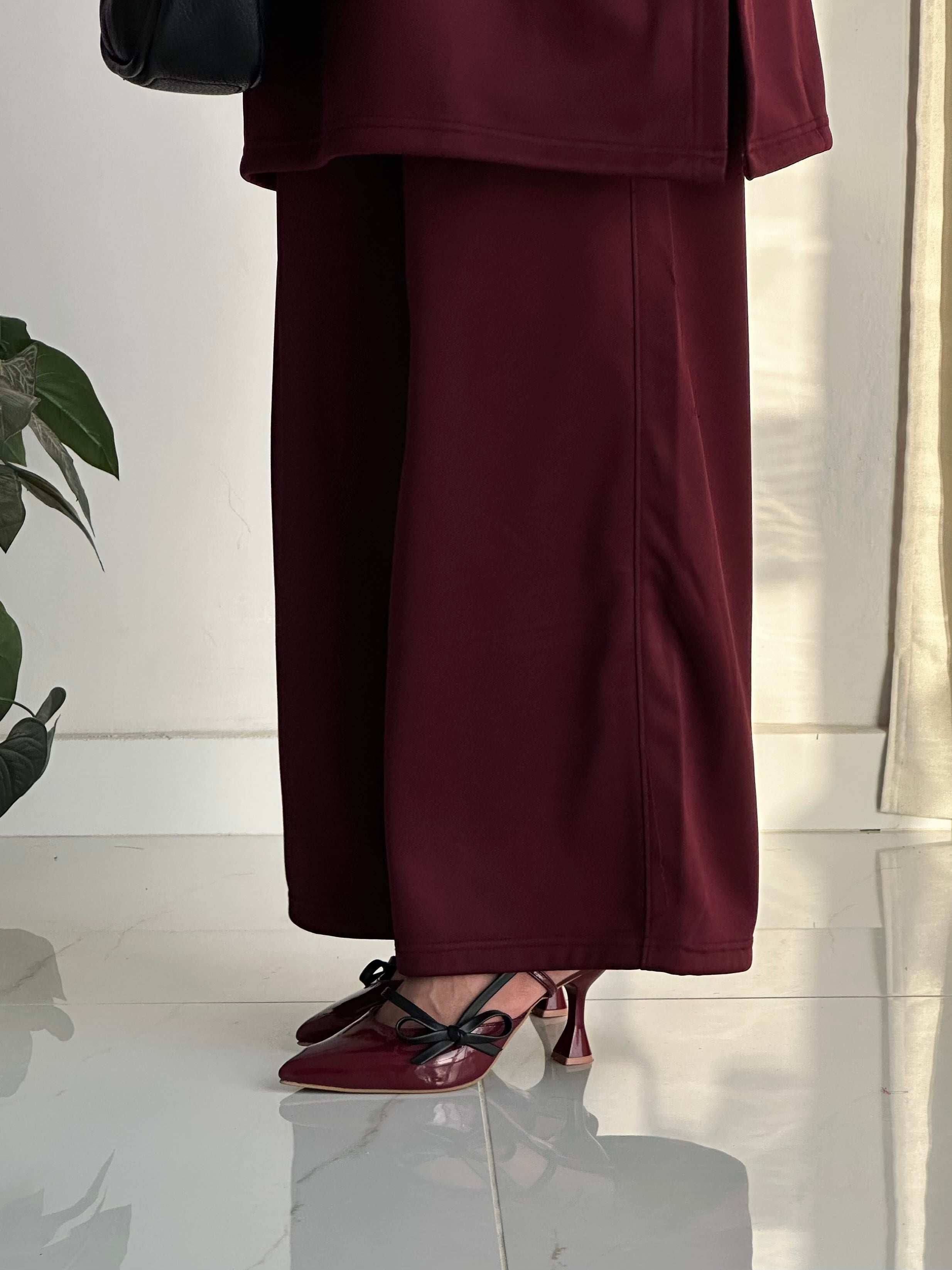 BASIQUE CO-ORD SET - MAROON
