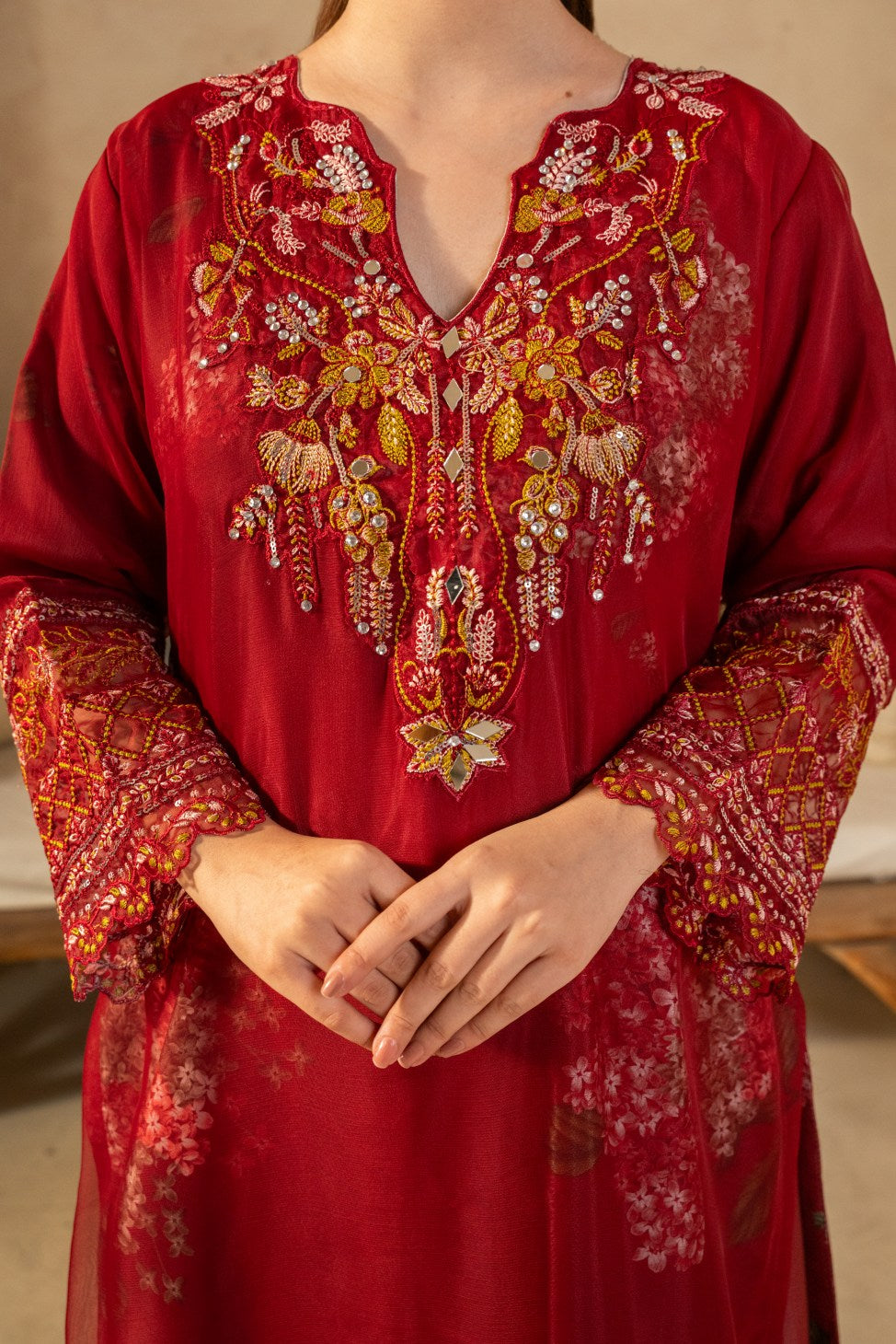 Gul Rukh (Maroon)