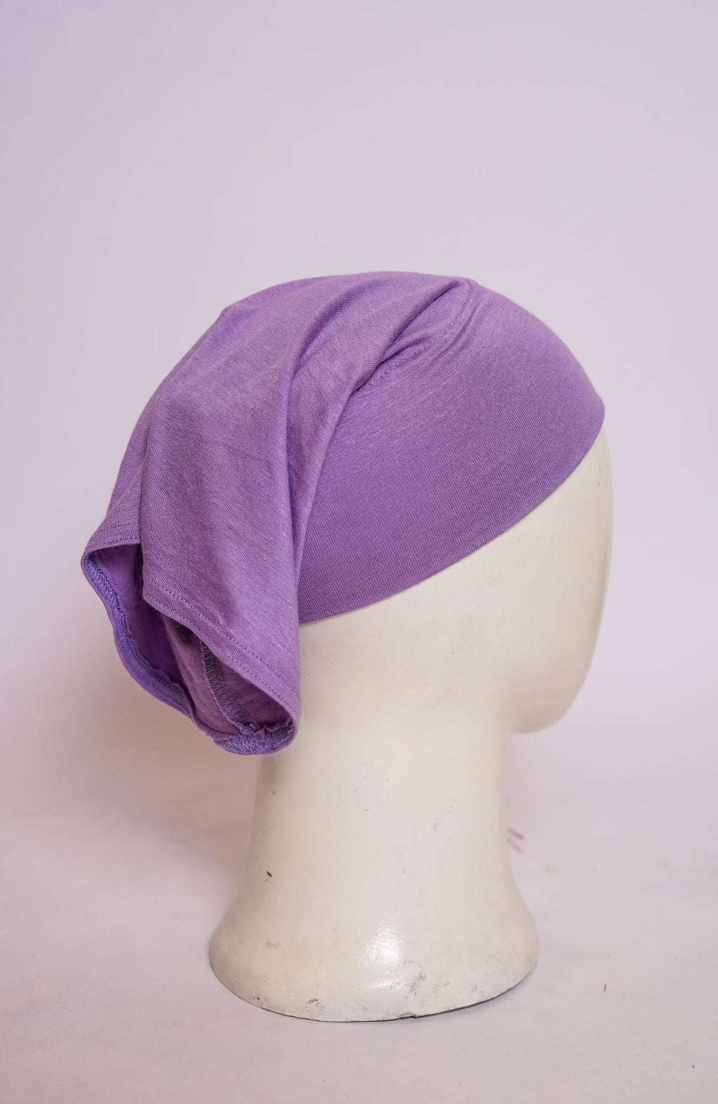 Plain Tube Hijab Cap - Deep Lilac