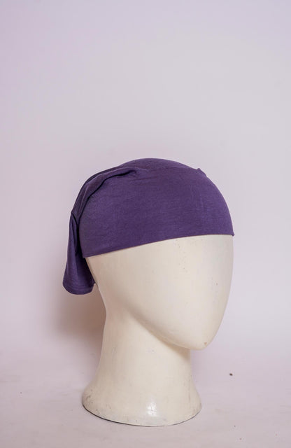 Plain Tube Hijab Cap - Dark Purple