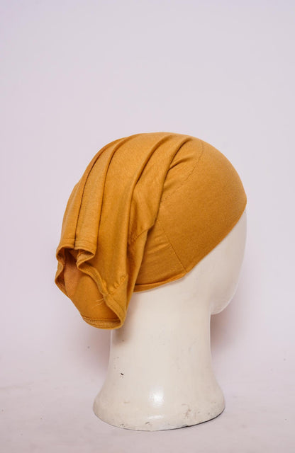 Plain Tube Hijab Cap - Butterscotch