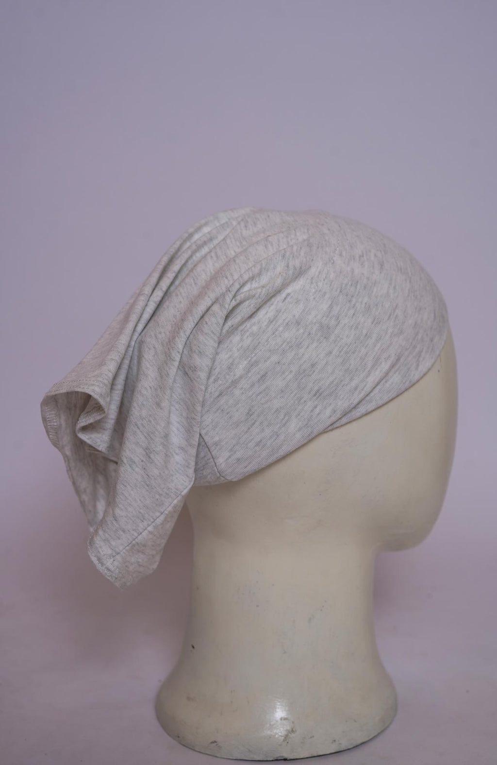 Plain Tube Hijab Cap - Light Gray