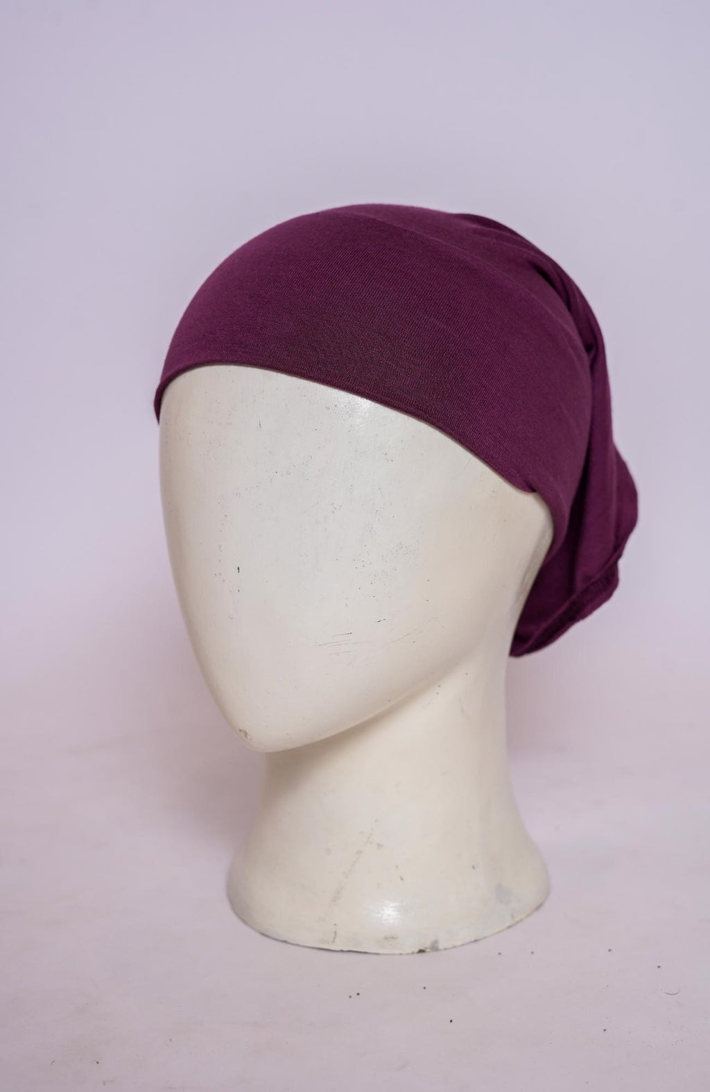Plain Tube Hijab Cap - Wine