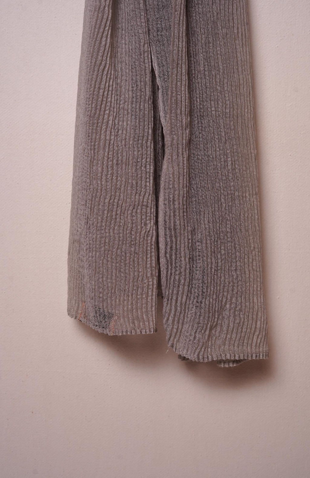 Lawn Pleated Hijab - Liver
