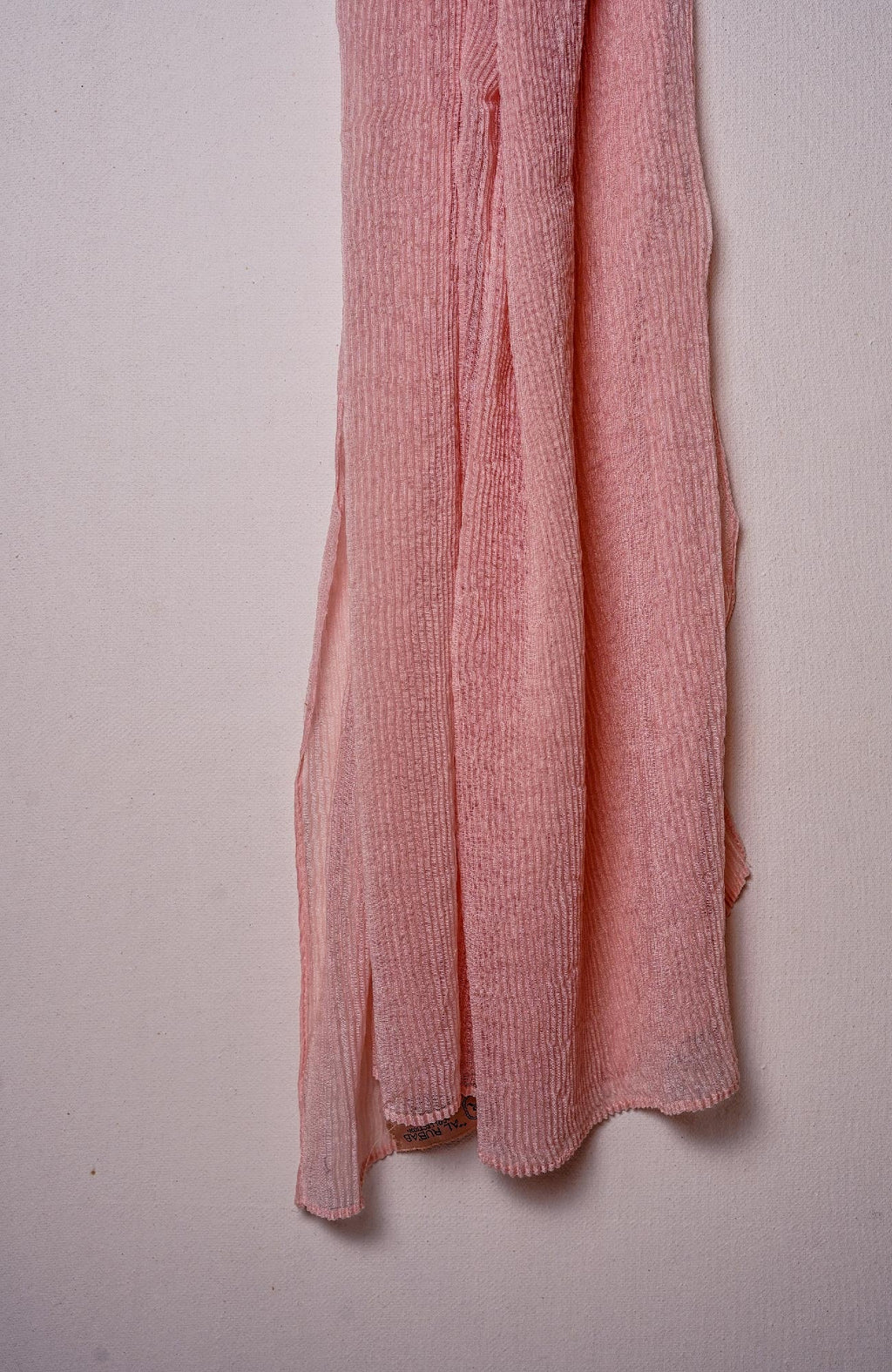 Lawn Pleated Hijab - Salmon