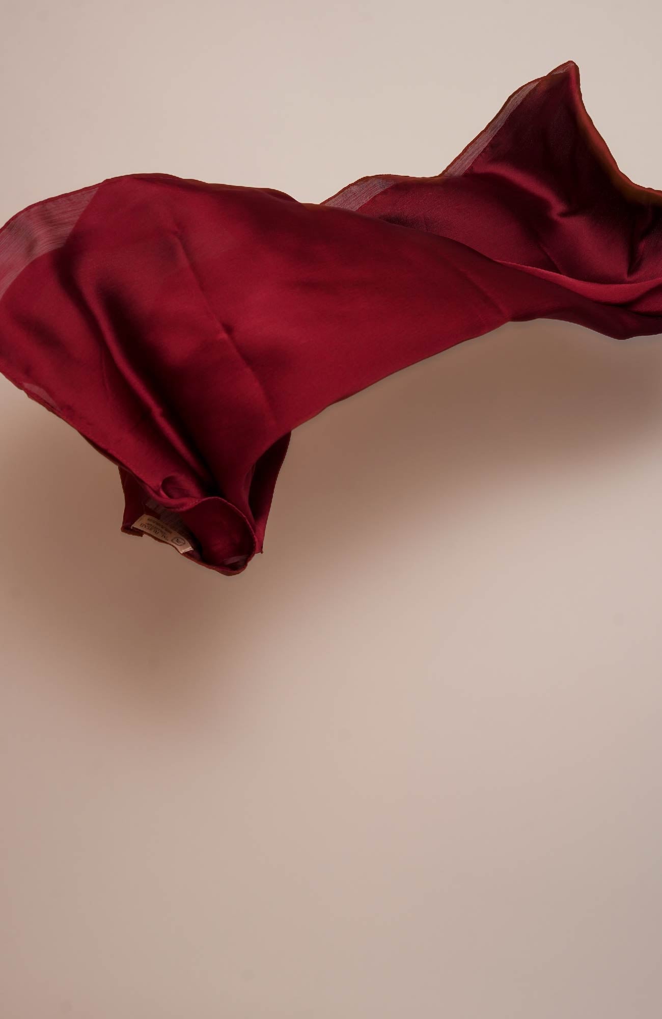 Luxe Crinkle Silk - Cherry Red